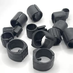 10pcs Black Plastic Chair Feet Tube Wrap Pad U-Type Anti-slip 13/16/19mm Diameter Desk Leg Tip Cover Protector Stool Cushion Mat