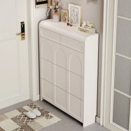 White Design Shoe Cabinet Luxury Nordic Accent Living Room Vertical Closets Armables Shoe Shelf Clear Sapateira Room Decorations