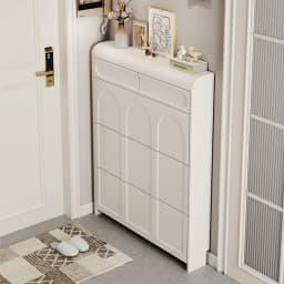 White Design Shoe Cabinet Luxury Nordic Accent Living Room Vertical Closets Armables Shoe Shelf Clear Sapateira Room Decorations