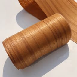 Natural Teak Wood Veneer Furniture Decoration Wooden Door Veneer 14x250cm T0.2mm