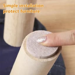 1 Set Thicken Self Adhesive Felt Chair Leg Pads Floor Protectors Furniture Legs Table Leg Covers Round Bottom Anti-slip Pads