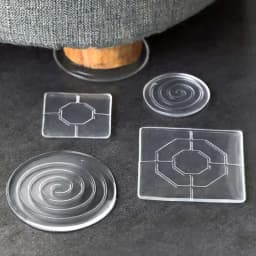 Anti Slip 4Pc Transparent Silicone Furniture Foot Mat Table Sofa Foot PU Adhesive Patch Anti-collision Bed Leg Mute Non-slip Mat