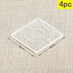 Anti Slip 4Pc Transparent Silicone Furniture Foot Mat Table Sofa Foot PU Adhesive Patch Anti-collision Bed Leg Mute Non-slip Mat