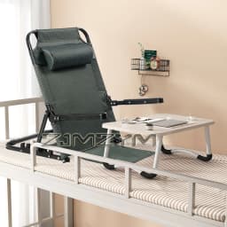 Multifunctional Lifting Bed Backrest Folding for Adult Adjustable Angle Back Rest Steel Large 6/7 Gears