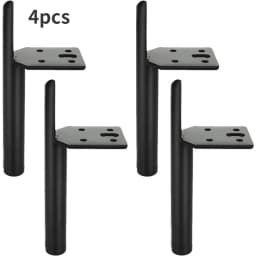 4pcs Chair Base Custom Made Matt Black Textural Furniture Accessories For Cabinet Stylish Metal Iron Sofa Stands 15cm 20cm