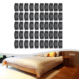 50x Car Plastic Bed Slat End Cap Holders Sofa Bed Slat Sides Centre Cap Replacements 55mm Holding Securing Furniture