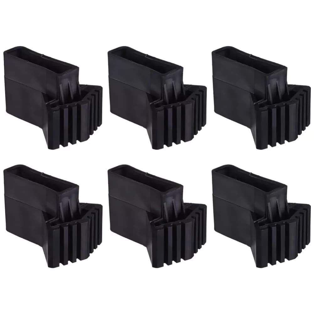 4/6pcs Non-slip Ladder Feet Rubber Pads Foot Covers Step Ladder Feet Covers Furniture Mat Leg Chair Replacement Protectors Cover