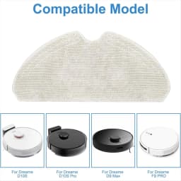 4 Pack Replacement Mop Pads for D10S, D10S PRO, D9 Max, F9 PRO Robot Vacuum Cleaner, Washable Reusable Mop Pad