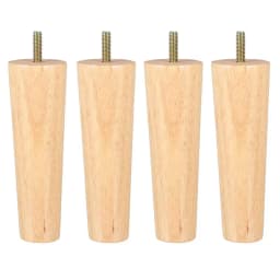 4Pcs Solid Wood Furniture Legs Height 10/12/15CM Straight Sturdy Tapered Sofa Bed Cabinet Table Chair Replacement Furniture Legs