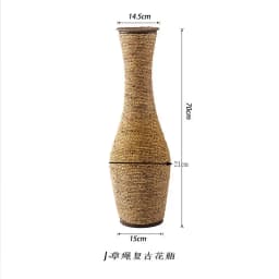 Vintage Rattan Flower Basket Bamboo Woven Vase for Dried/Fresh Flowers Boho Home Decor Planter Farmhouse Living Room Centerpiece