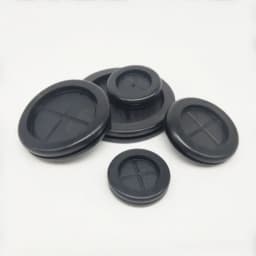 Round Rubber Grommet for Electrical Cable Double Sided Protector Black Eyelet Fireproof Hole Plug Dustproof Plastic Coil