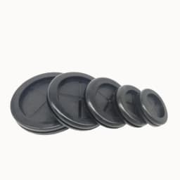 Round Rubber Grommet for Electrical Cable Double Sided Protector Black Eyelet Fireproof Hole Plug Dustproof Plastic Coil