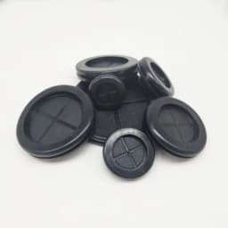 Round Rubber Grommet for Electrical Cable Double Sided Protector Black Eyelet Fireproof Hole Plug Dustproof Plastic Coil