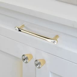Gold Crystal Light Luxury Cabinet Knobs Handles Pulls for Furniture Drawer with Screws