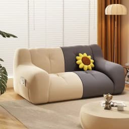 Lazy Sofa Sleepable Reclining Bean Bag Single Small Recliner Bedroom Balcony Internet Celebrity Double Leisure Couch Rice