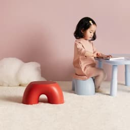 Stool Plastic Rainbow Shape Footstool Safety Kids Step Stool Seat for Living Room Indoor Furniture Children'S Stool Toy Non-Slip