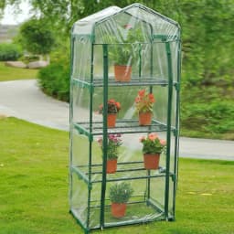 Transparent PVC Greenhouse Cover Garden Plant Warmer Insulated Rainproof Frost Protection Shed Sunroom Cover