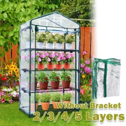 Transparent PVC Greenhouse Cover Garden Plant Warmer Insulated Rainproof Frost Protection Shed Sunroom Cover