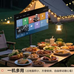 Universal TV floor bracket, monitor live screen projection hanger, mobile rotatable cart, girlfriend machine bracket