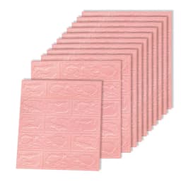 10pcs 3D Sticker Self-Adhesive Wallpaper Anti-Household Wall Impact Decorative Sticker Furniture Accessories