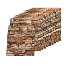 10pcs 3D Sticker Self-Adhesive Wallpaper Anti-Household Wall Impact Decorative Sticker Furniture Accessories