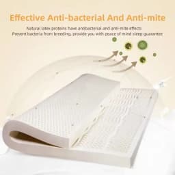 High End Latex Source Liquid Mattress Top 100% Natural Latex Foldable Slow Rebound Thiland Mats with Cotton Cover Customizable