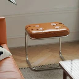 Vintage Mid-Century Bench with Metal Legs, Cat Claw Upholstery Entryway Shoe Seat, Long Makeup Stool for Bedroom Retro Chair