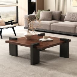 Wooden Rectangular Coffee Table Dinning Occasional Nordic Coffee Table Luxury Abstract Center Mesinha Para Sala Modern Furniture