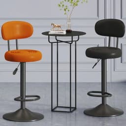 360° Swivel Bar Stool, Height Adjustable Counter Chair, Multi-Color Home Bar Stool, Ergonomic Reception Desk Chair