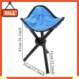 Hot-selling small outdoor folding tripod stool, multifunctional for fishing, camping, and as a portable park seat stool