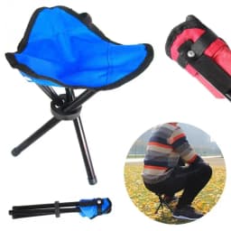 Hot-selling small outdoor folding tripod stool, multifunctional for fishing, camping, and as a portable park seat stool