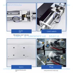 Fixture DC24V 2A Screw Lifting Body CNC Plasma Cutting Machine Accessories Plasma Lifting Device Height Adjuster Stroke ≤100mm