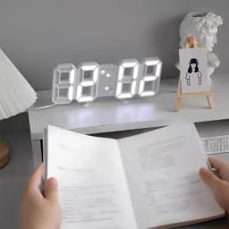 Simple Fashion Electronic Clock 3D Luminous Digital Clock Voice-activated Silent Alarm Clock Creative Desktop Clock