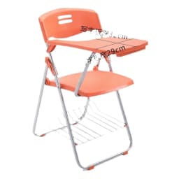 Folding Chair with Table Board, Conference Stool, Teaching and Training with Writing Board, Plastic Steel Frame Integrated