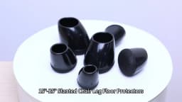 8PCS Chair Leg Floor Protectors Silicone Round with Felt Pads for 15-25° Slanted Legs Anti-Scratch Floor Protectors Hardwood