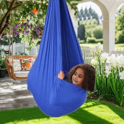 Elastic Swing Hammock Indoor and Outdoor Children's Sensory Hammock Adjustable Swing Hammock Healing & Relaxing Swing