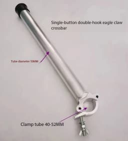 LED pole beam light hook, stage single hook double hook horizontal bar light accessory, double hook