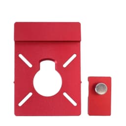 Aluminum Router Guide Rail Adapter with Limiter Rail Stop for Fixed Base Trim Routers, Compatible Most Router