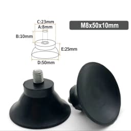 4Pcs Rubber Adjustable Feet Pad With Screw M8 M10 M12 Table Chair Balck Leveling Foot Pad Furniture Leg Anti-shock Protections