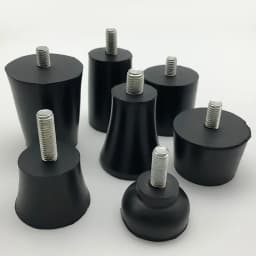 4Pcs Rubber Adjustable Feet Pad With Screw M8 M10 M12 Table Chair Balck Leveling Foot Pad Furniture Leg Anti-shock Protections