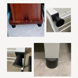 4Pcs Rubber Adjustable Feet Pad With Screw M8 M10 M12 Table Chair Balck Leveling Foot Pad Furniture Leg Anti-shock Protections