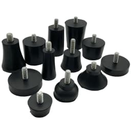 4Pcs Rubber Adjustable Feet Pad With Screw M8 M10 M12 Table Chair Balck Leveling Foot Pad Furniture Leg Anti-shock Protections