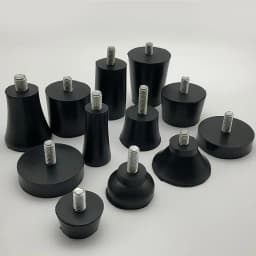4Pcs Rubber Adjustable Feet Pad With Screw M8 M10 M12 Table Chair Balck Leveling Foot Pad Furniture Leg Anti-shock Protections