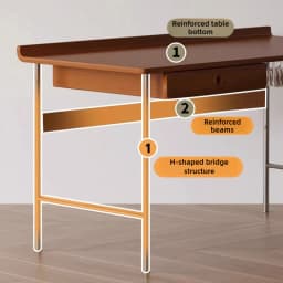 Retro Wood Office Desks Creative Bedroom Dressing Tables Simple Living Room Multifunctional Storage Desk Study Room Table