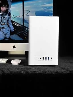 U300 Mini PC Case - for ITX/MATX SFF Desktop Chassis Space-Saving High Airflow USB 3.0 for Office Gaming