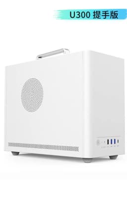 U300 Mini PC Case - for ITX/MATX SFF Desktop Chassis Space-Saving High Airflow USB 3.0 for Office Gaming