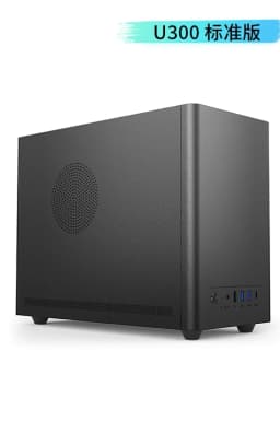 U300 Mini PC Case - for ITX/MATX SFF Desktop Chassis Space-Saving High Airflow USB 3.0 for Office Gaming