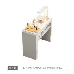 Cream French Nail Table With Lamp Glamour Design European Nail Table Storage Simple Mesa De Manicurista Beauty Salon Furniture