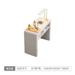 Cream French Nail Table With Lamp Glamour Design European Nail Table Storage Simple Mesa De Manicurista Beauty Salon Furniture