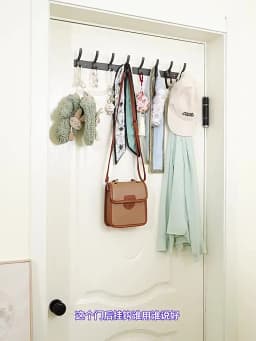 Wall-mounted and Door-Back Hanging Hooks, No-Drill, Strong Load Capacity for Entryway, Clothing & Hat Hooks